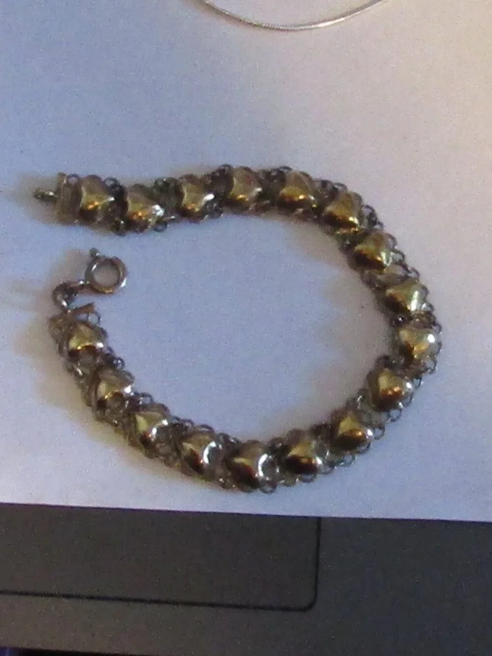 Signed 925 Sterling (Gold toned vermeil?) 7.5